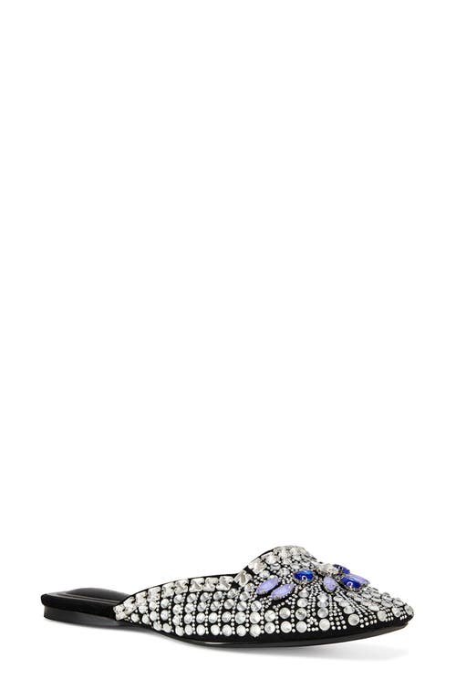 AZALEA WANG Nelsat Embellished Mule in Black 