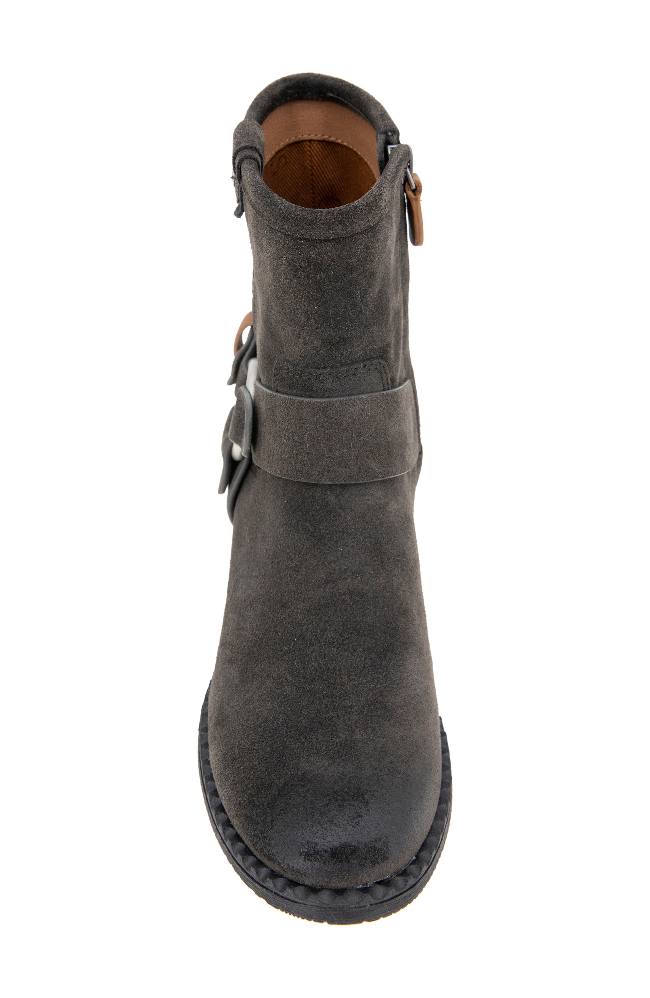 Barker Bootie, Alternate, color, CHARCOAL SUEDE