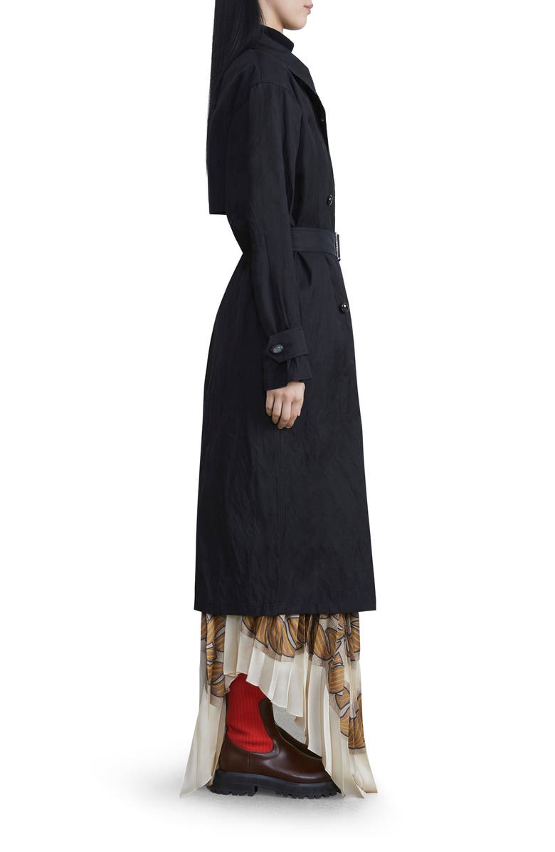 Lafayette 148 New York Blake Crinkle Trench Coat, Alternate, color, 