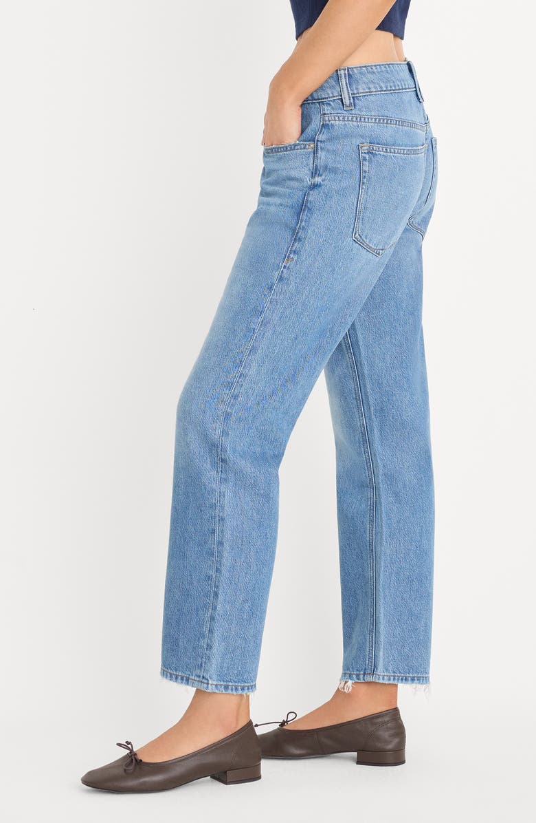 Good American Weightless Boyfriend Jeans, Alternate, color, Indigo961