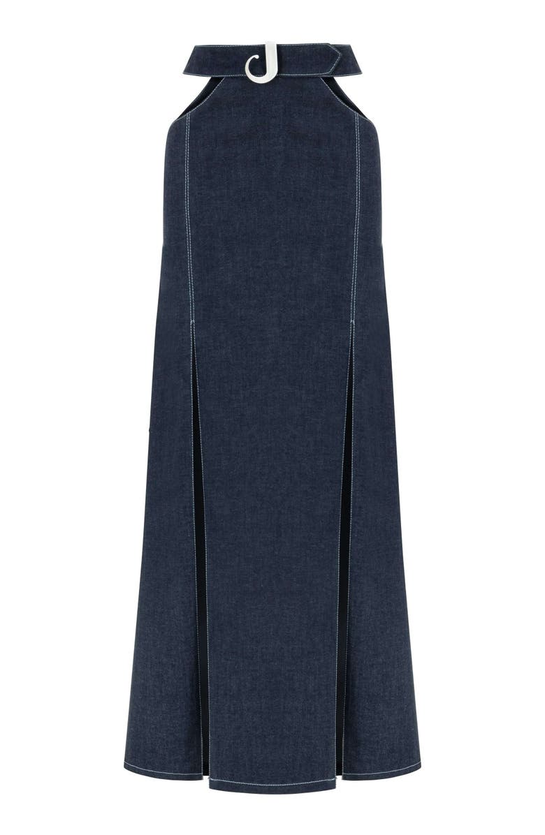 Jendue US Jendue Women's Siena Maxi Denim Skirt - High-Waisted A-Line Blue, Main, color, Blue