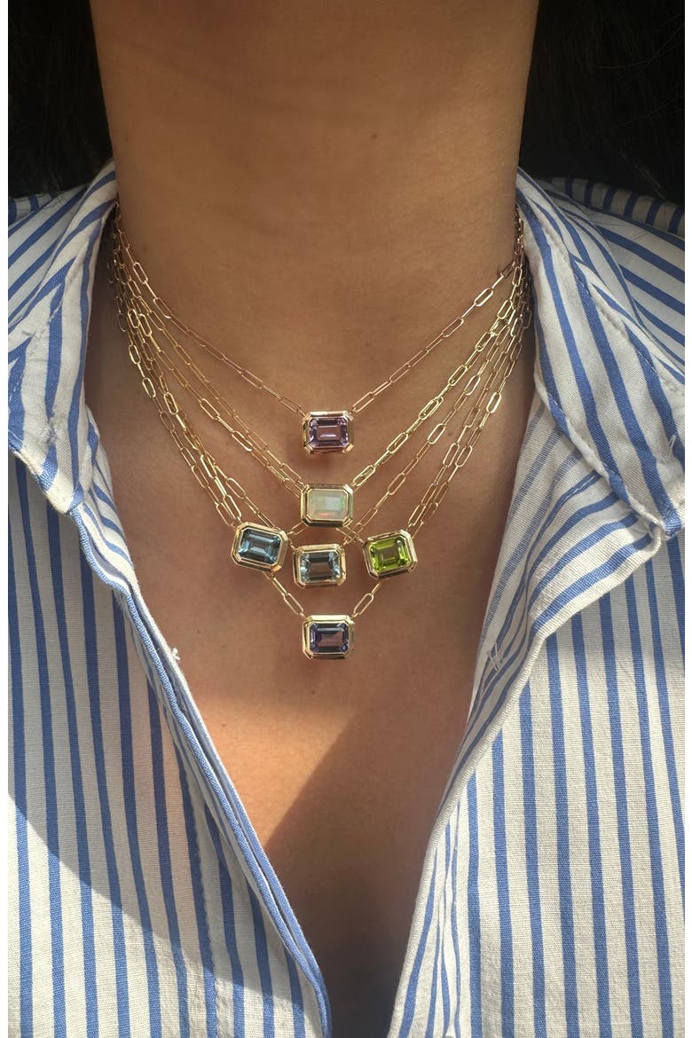 Manhattan Pendant Necklace, Alternate, color, LAVENDER
