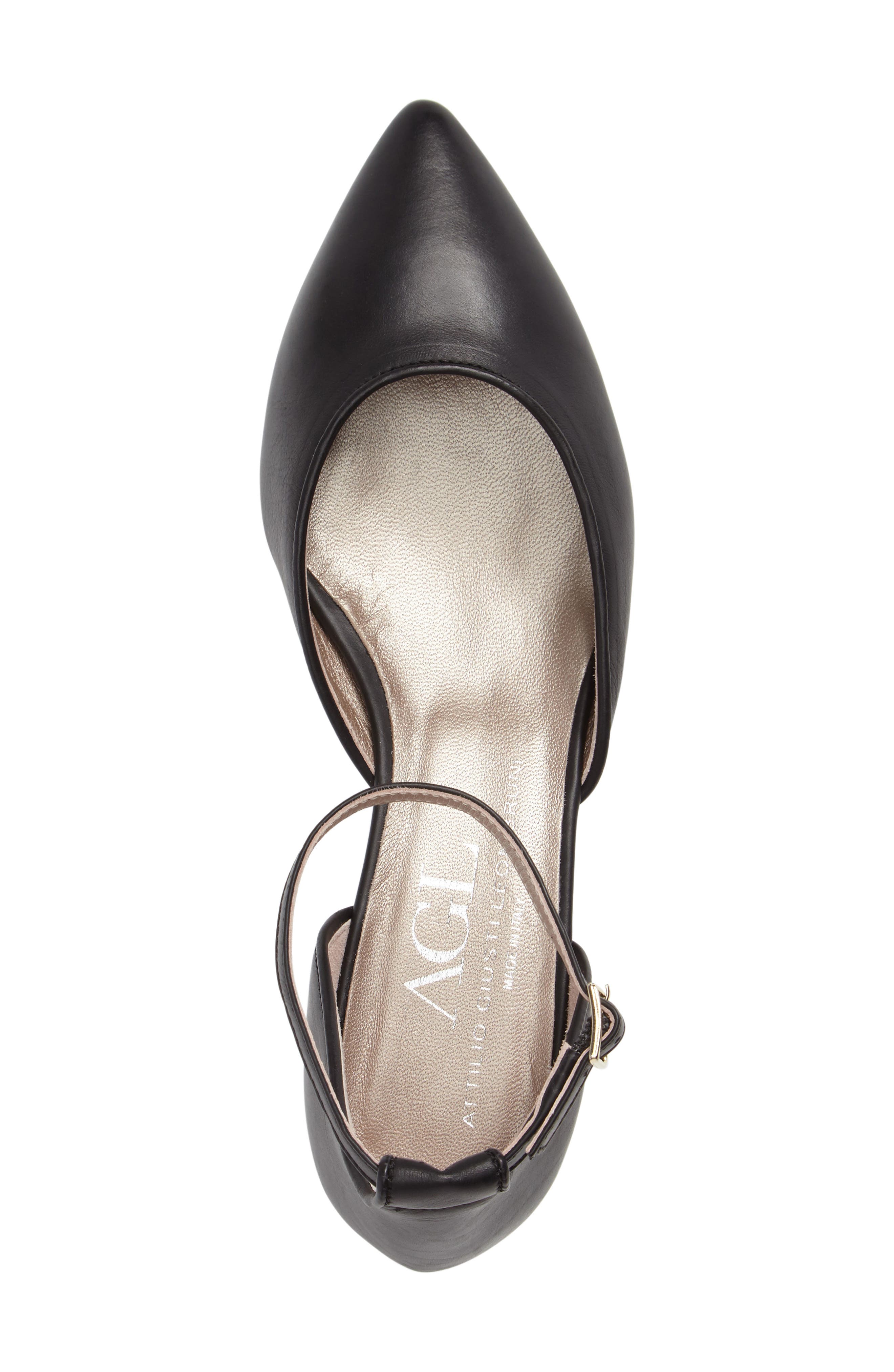 Single Band Sandal, Alternate, color, BLACK LEATHER