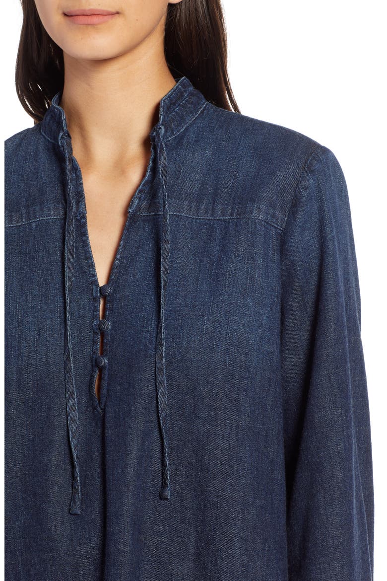 Fable Denim Shift Dress, Alternate, color, FINNIAN