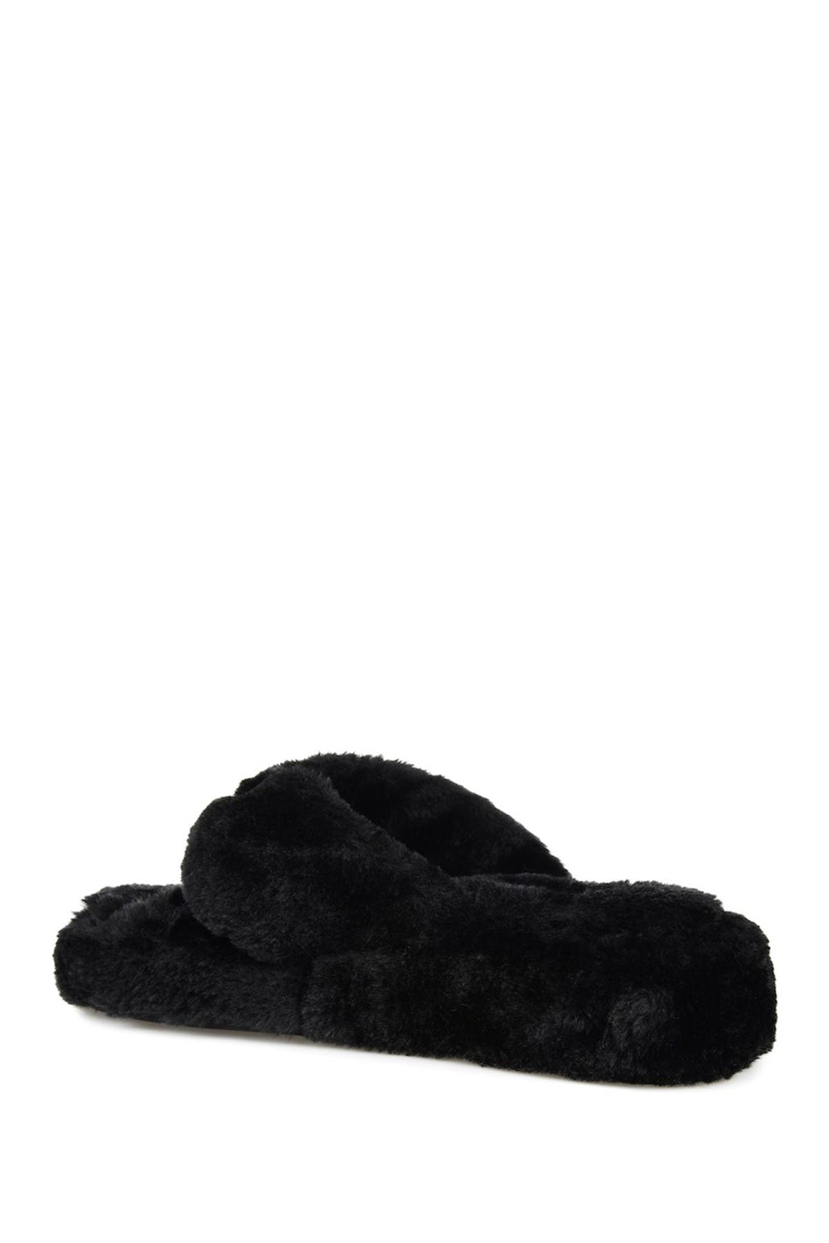 Journee Collection Dream Faux Fur Slipper, Alternate, color, 