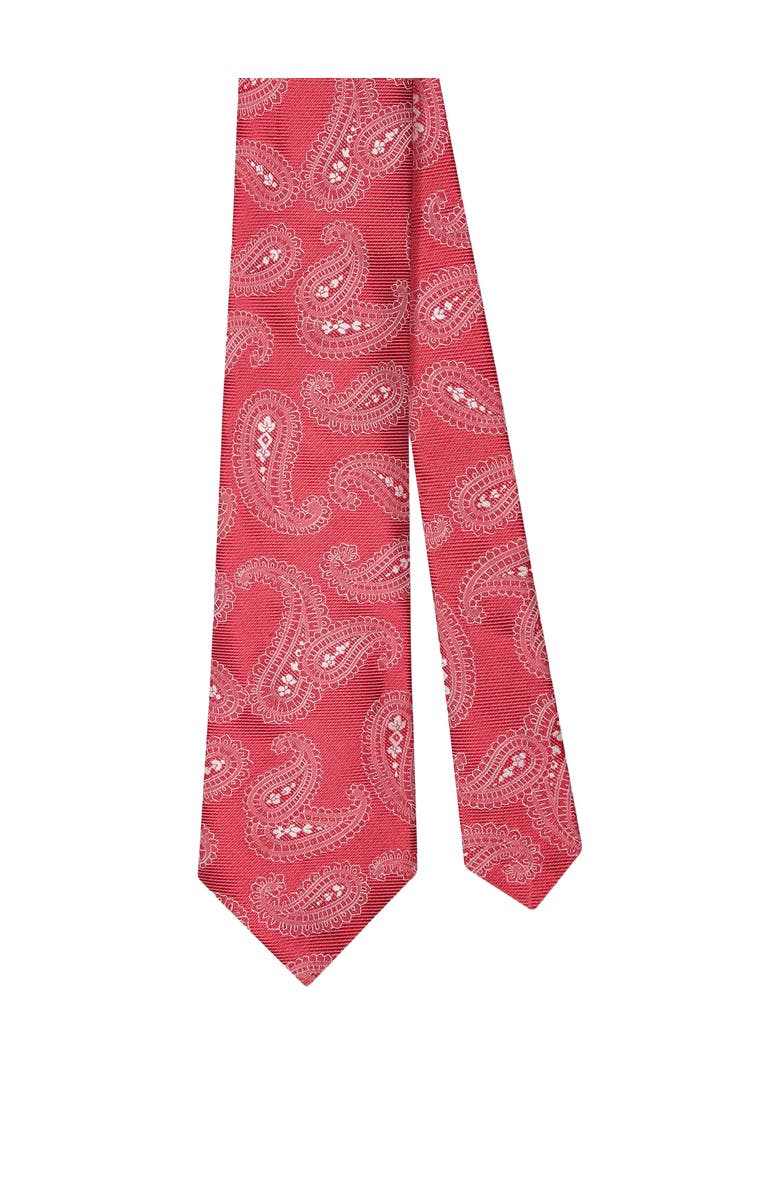 Robert Talbott Robert Paisley Twill Best of Class Necktie, Main, color, Red