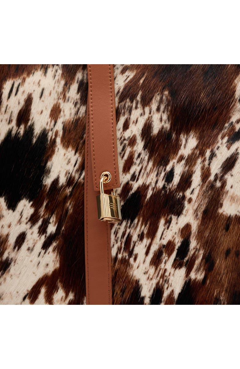 MARC NOLAN Mila Leather Tote Bag, Alternate, color, Dark Horse