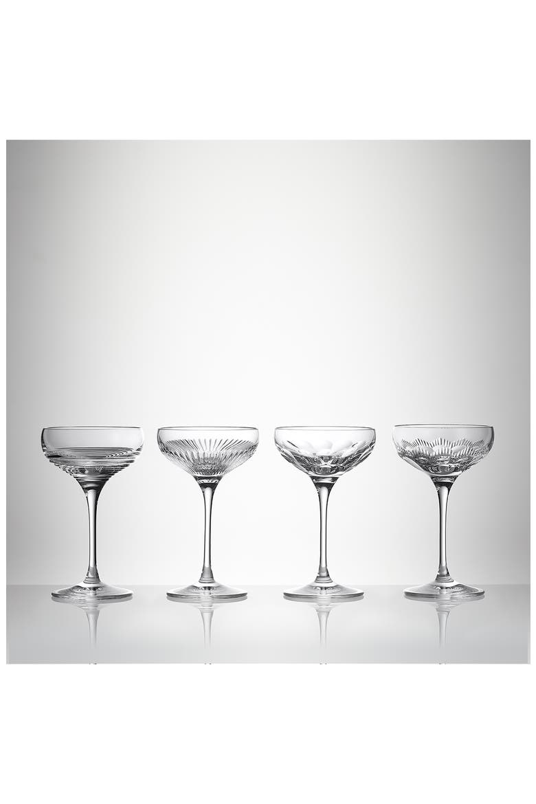 Mixology Mixed Set of 4 Coupe Glasses, Alternate, color, NO COLOR