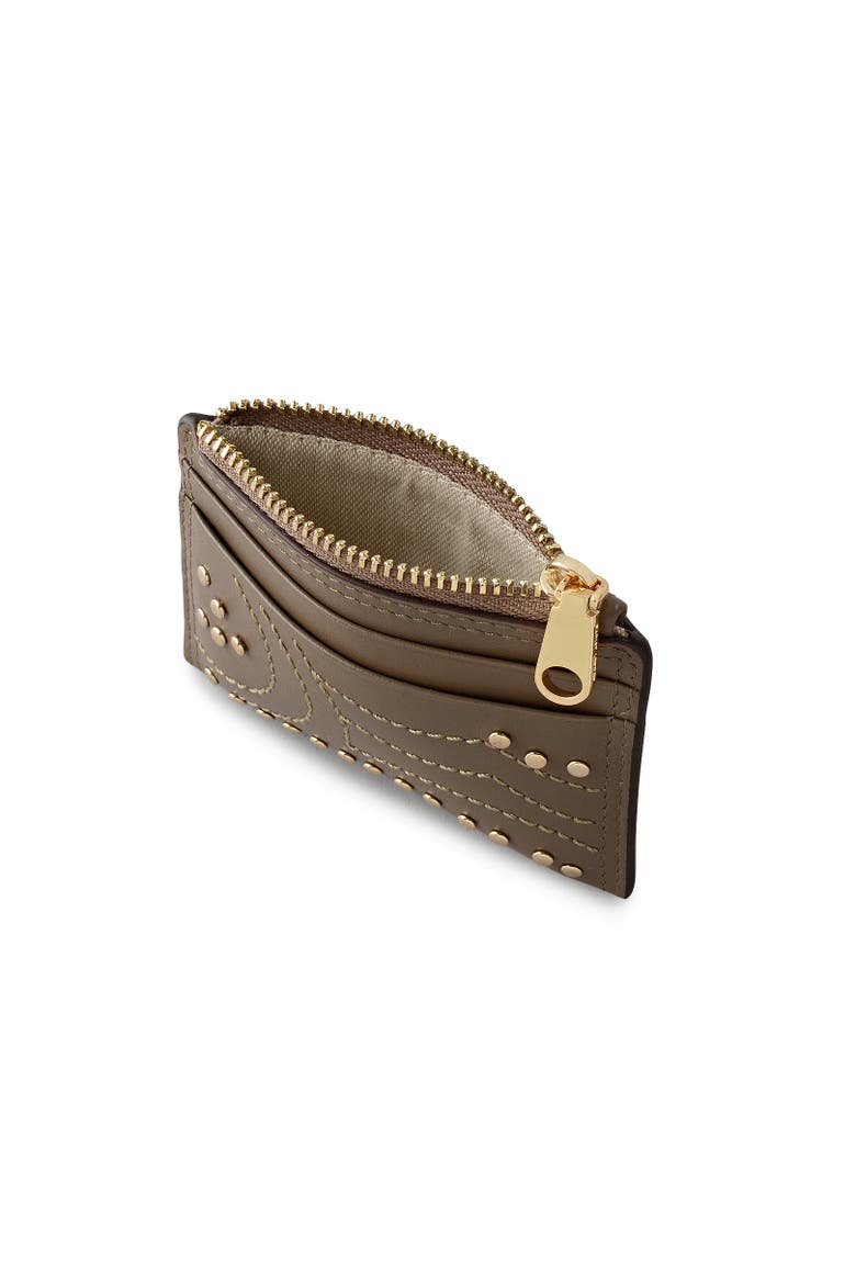 Coin Street - Stud Small  Coin Purse, Alternate, color, Coffee