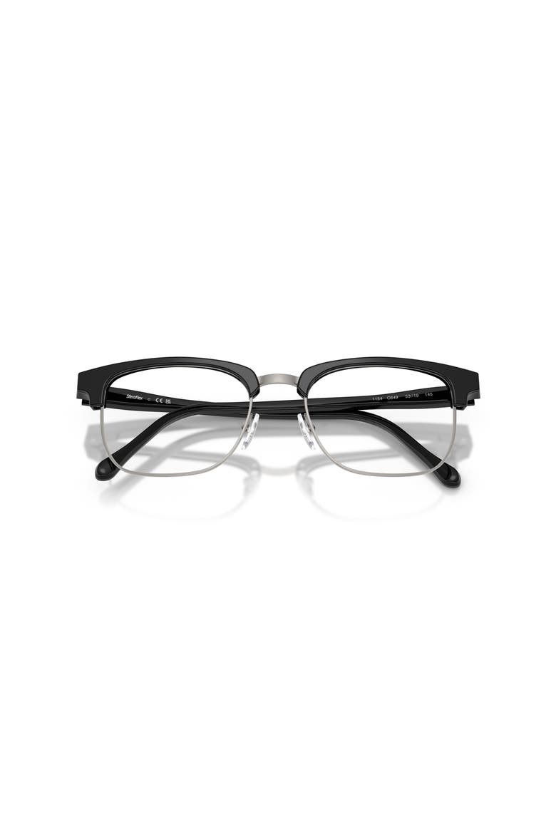 53mm Square optical glasses, Alternate, color, Black