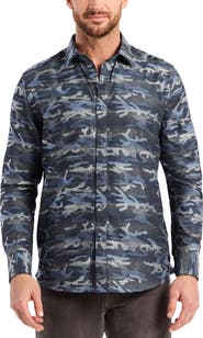 Robert Graham Harrington Camouflage Button-Up Shirt