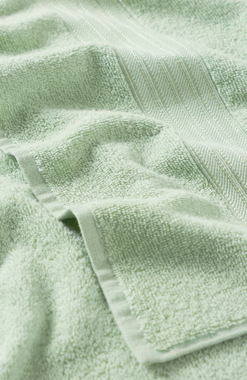 Woven & Weft 4-piece Cotton Bath Towels In Green