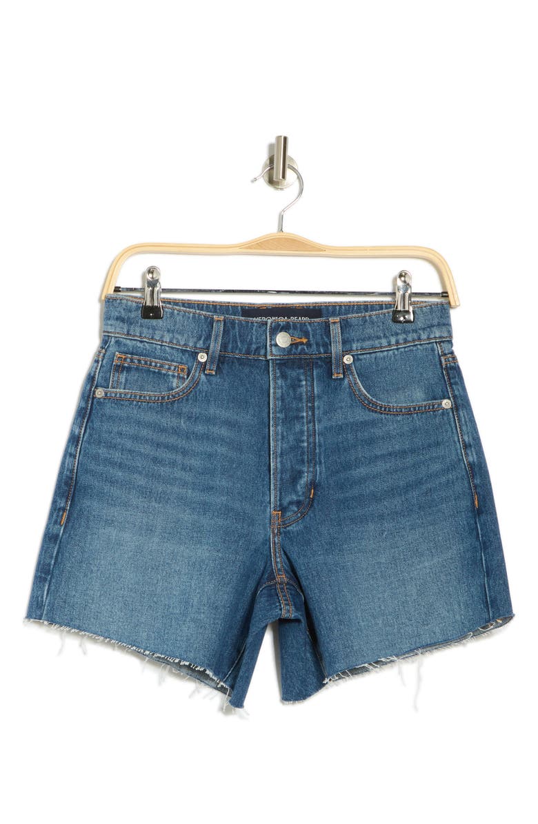 Veronica Beard Ellis Mid Rise Cutoff Denim Shorts, Alternate, color, Stoned Bright Blue