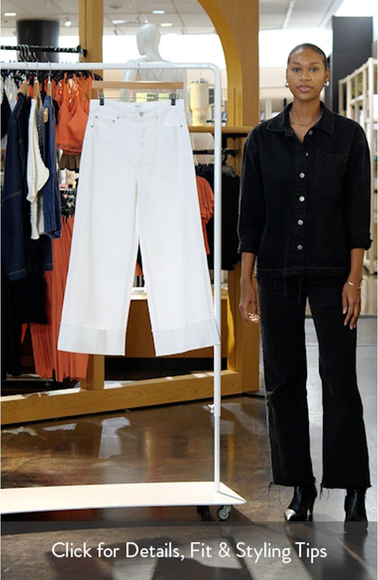 Lana High Waist Crop Wide Leg Jeans, sales video thumbnail