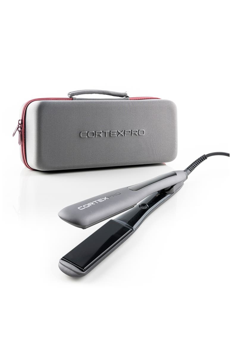 Pro Flat Iron - 1.5" One-Pass Digital Heat Tourmaline Ceramic Plates, Main, color, GRAY