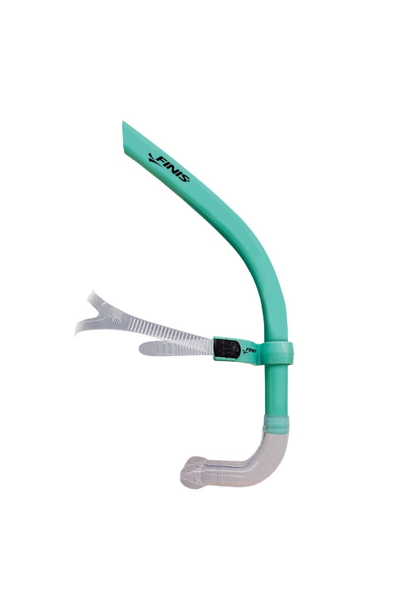 FINIS Glide Center Mount Swim Snorkel for Adults Adjustable Fit Technique Endurance Training, Main, color, Mint Green