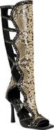 AZALEA WANG Indrani Snake Gladiator Boot