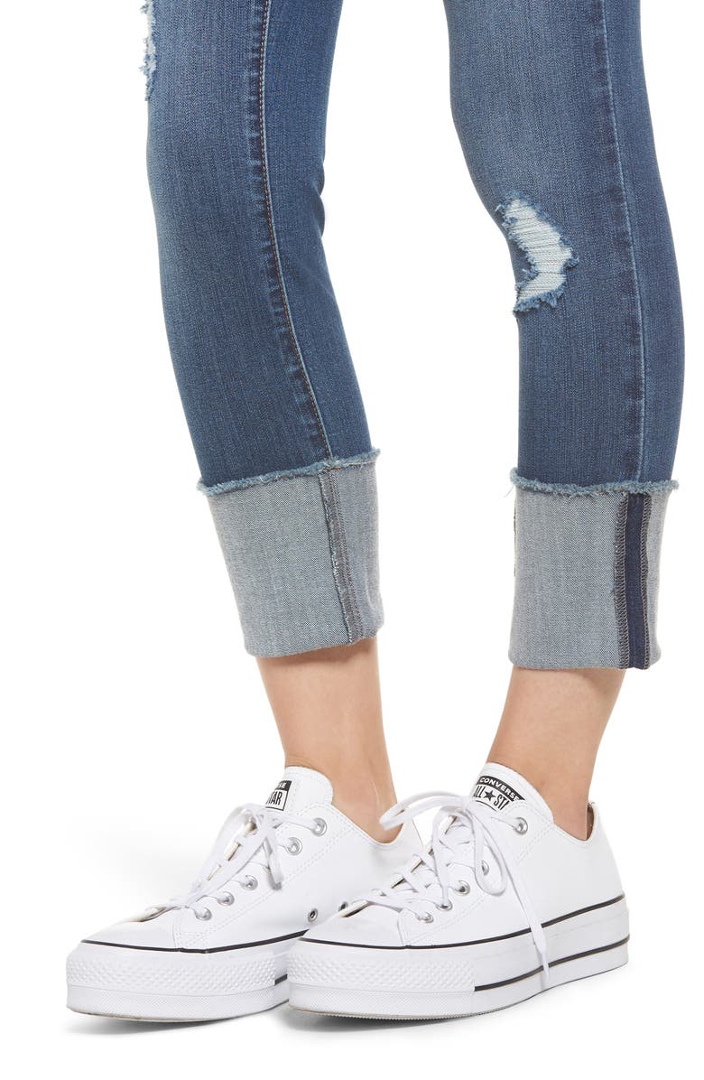 1822 Denim Cuffed Jeggings, Alternate, color,