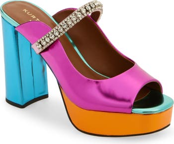 Duke Platform Peep Toe Mule