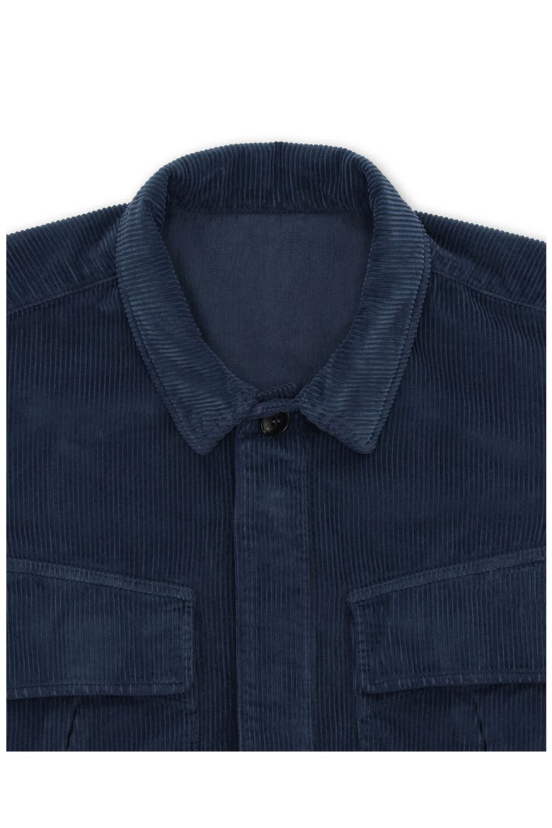 Short Corduroy Overshirt, Alternate, color, NAVY BLUE
