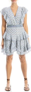 MAX STUDIO Floral Ruffle Minidress