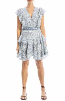 MAX STUDIO Floral Ruffle Minidress