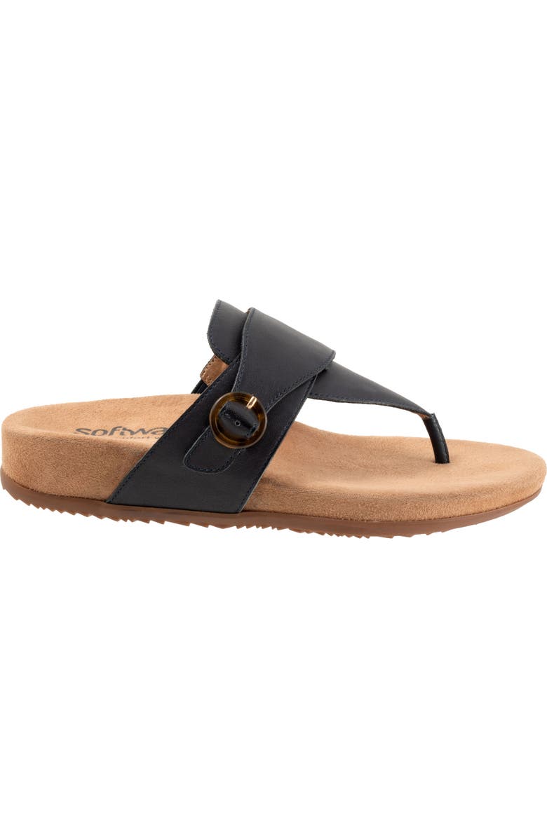 SoftWalk<sup>®</sup> Belize T-Strap Sandal, Alternate, color, Navy