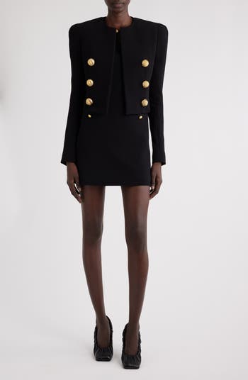 Balmain Spencer Boxy Crop Jacket Nordstrom