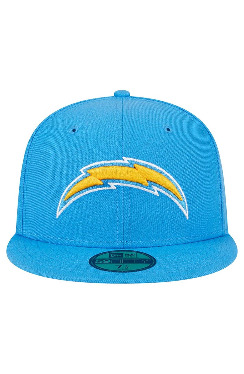 New Era Men's New Era Powder Blue Los Angeles Chargers  Main 59FIFTY Fitted Hat, Alternate, color, 