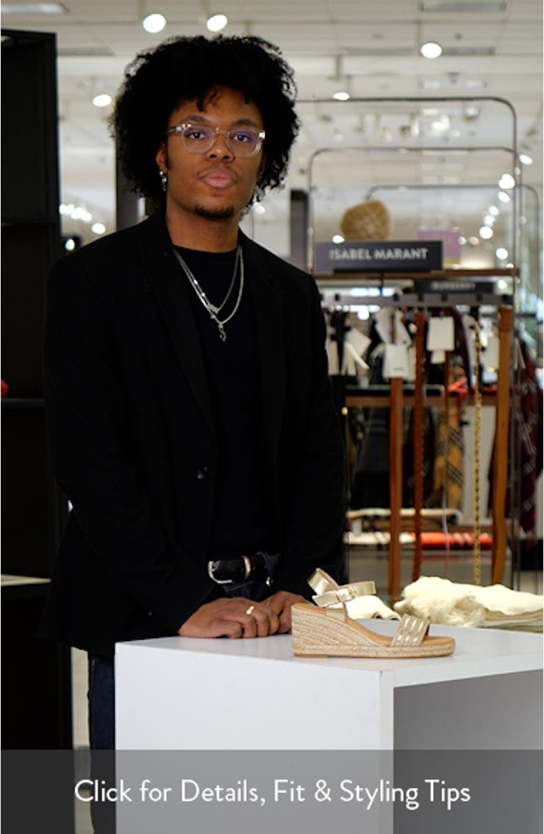 Eloise Ankle Strap Espadrille Platform Wedge Sandal, sales video thumbnail