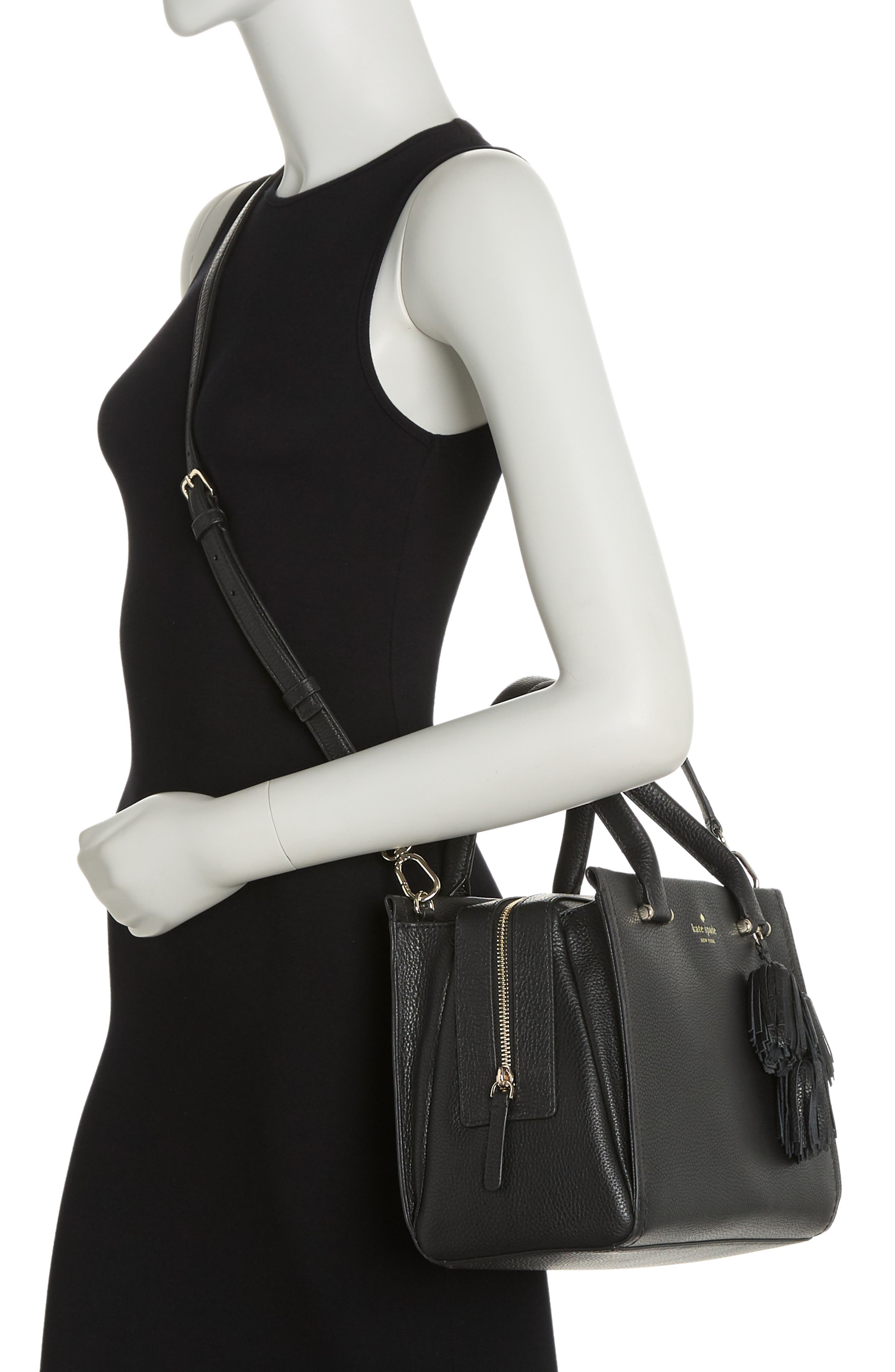 Kate Spade New York palmer drive maryam convertible top-handle bag, Alternate, color, Black