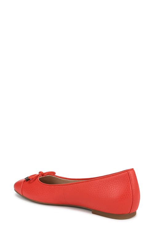 Vionic Klara Cap Toe Flat In Red