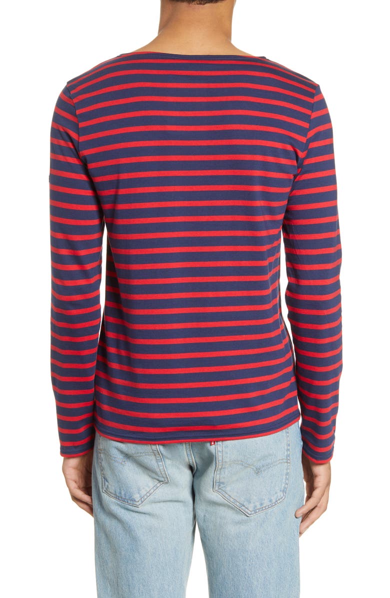 Saint James Minquiers Moderne Striped Sailor Shirt, Alternate, color,