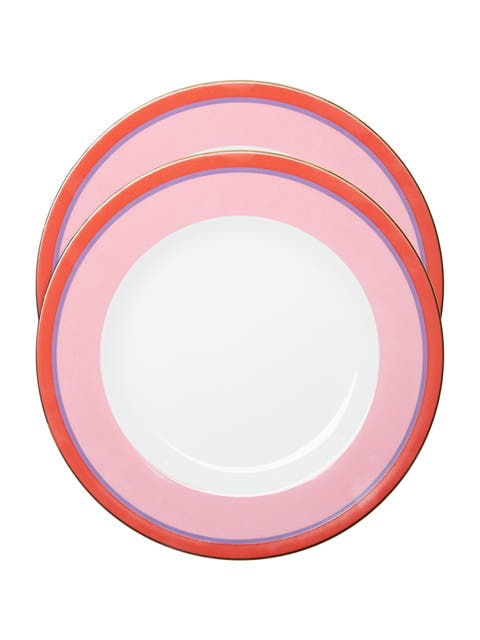 Dinner Plates Set Of 2 Rainbow Rosa
