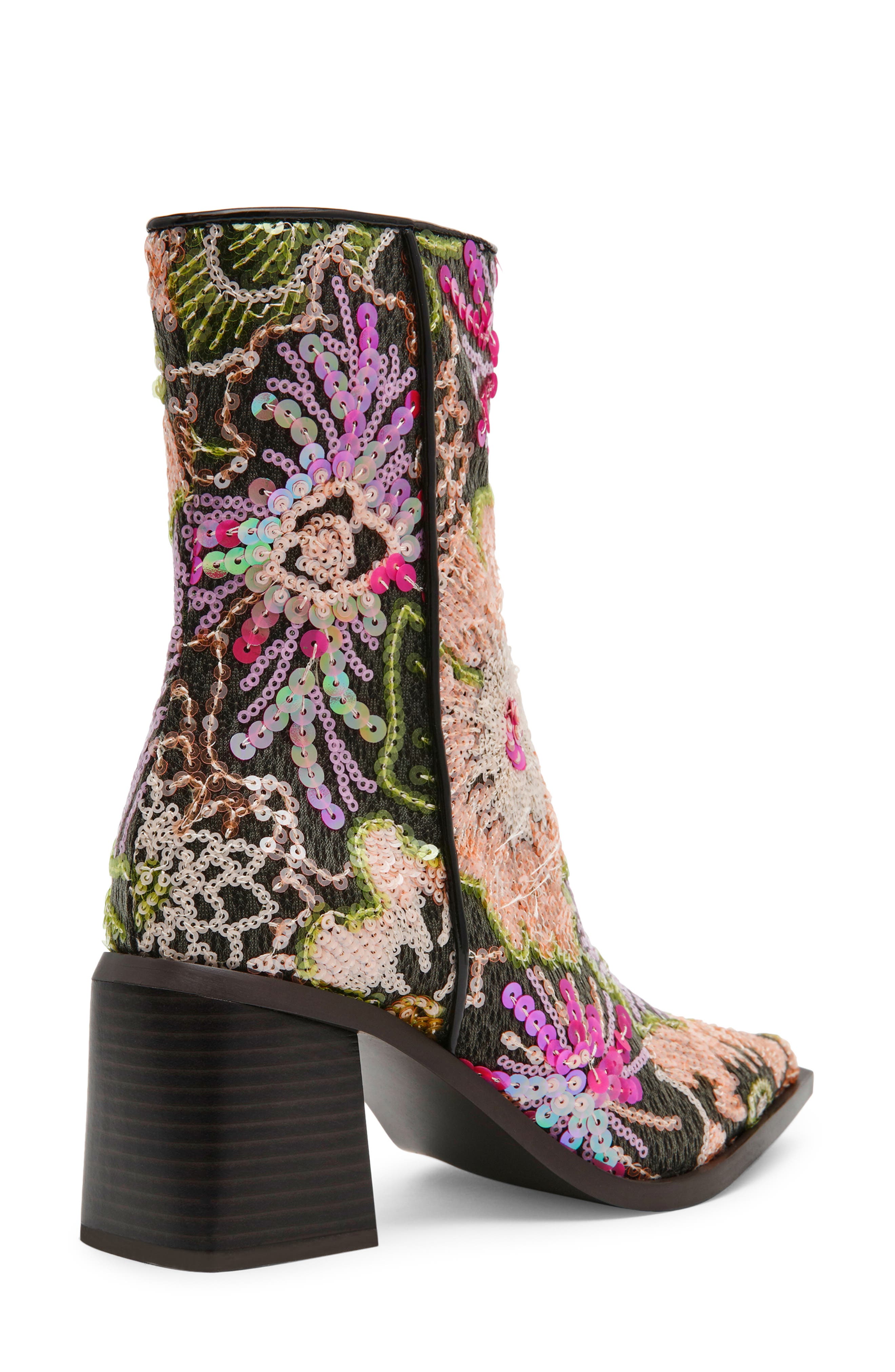 Rudy Bootie, Alternate, color, BLACK FLORAL MULTI