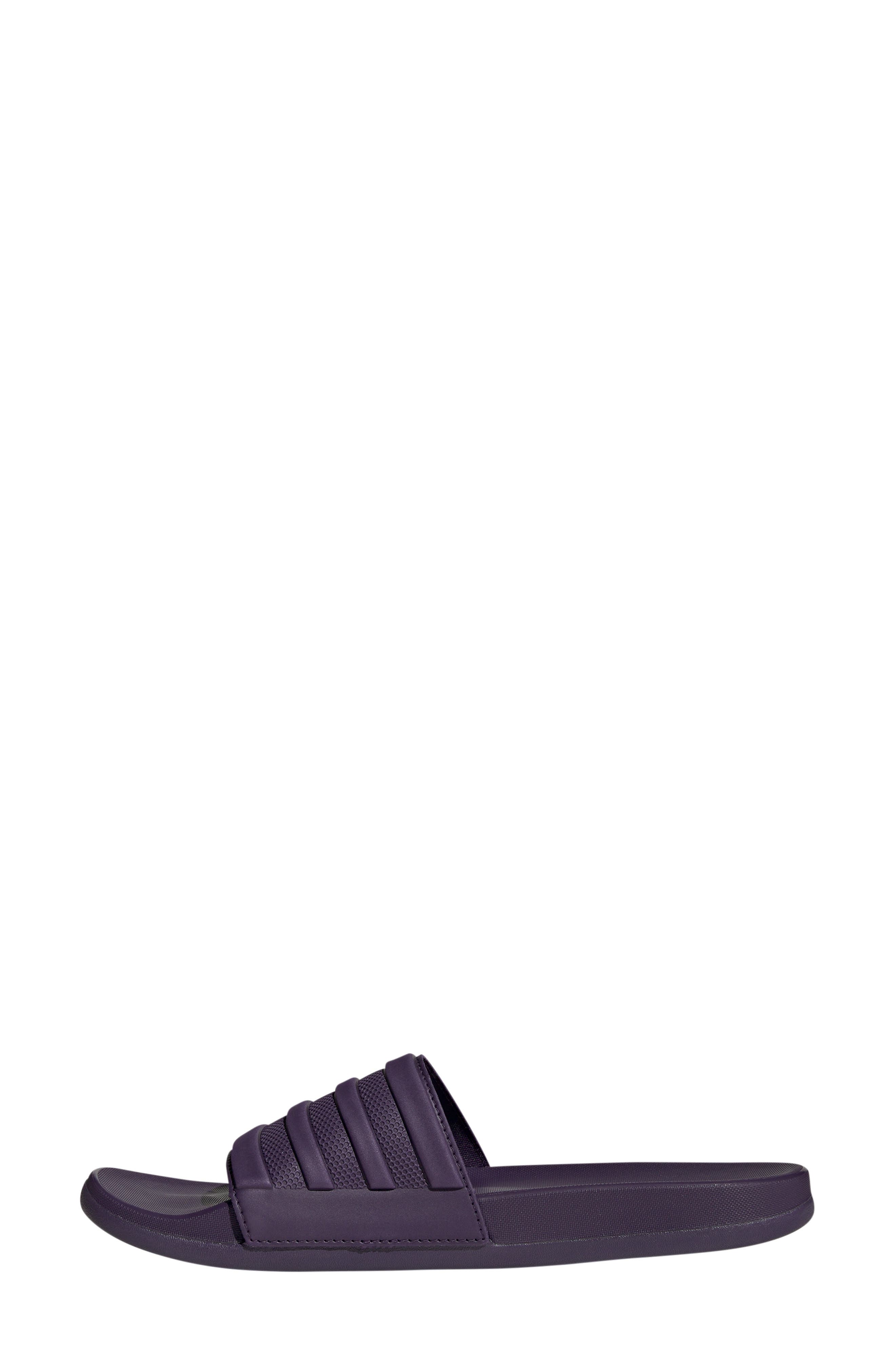 Adilette Comfort Slide Sandal, Alternate, color, AURORA PLUM/PLUM/PLUM