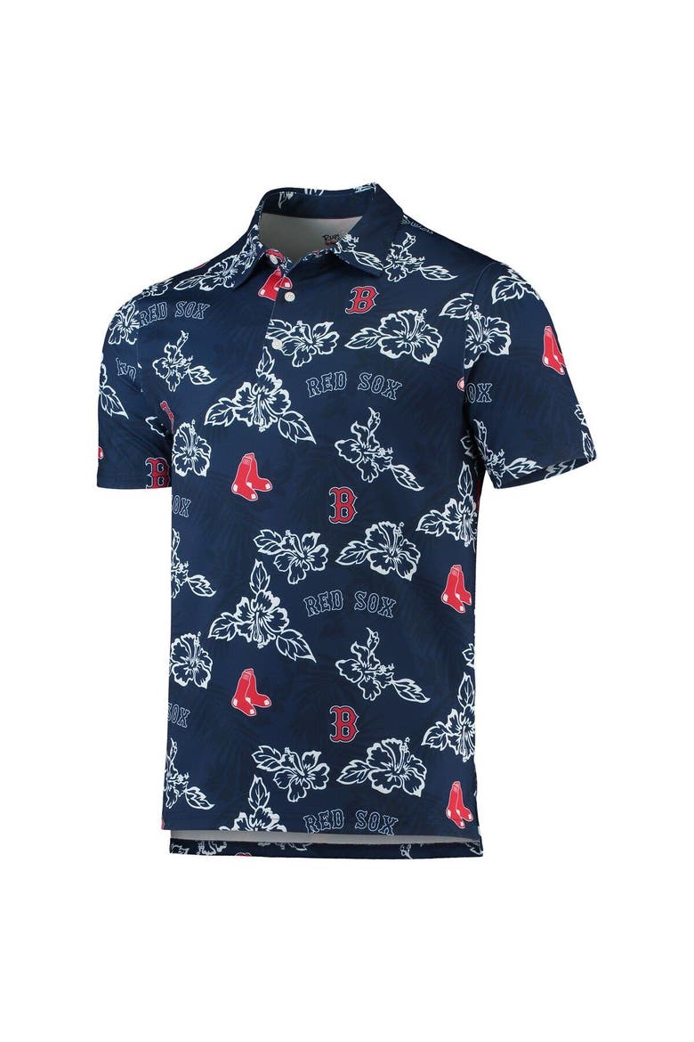 Men's Reyn Spooner Navy Boston Red Sox Performance Polo, Alternate, color, Navy