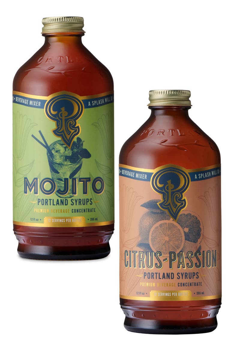 Set of 2 Cocktail/Soda Mixers, Main, color, MOJITO/ CITRUS PASSION FRUIT