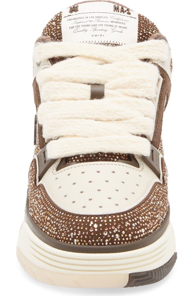 AMIRI Crystal MA-1 Sneaker, Alternate, color, Dark Brown