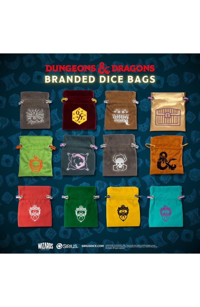 Dungeons & Dragons Undermountain Treasure Pack Display 25pk Dice Coin, Alternate, color, Multicolored