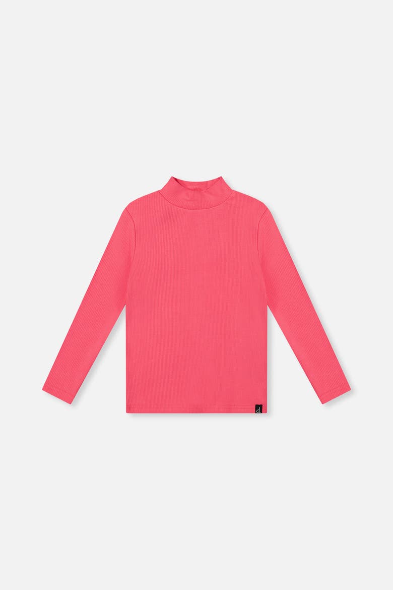 Brushed Rib Long Sleeve Layering Top, Main, color, Pink