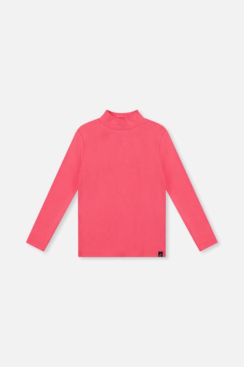 Brushed Rib Long Sleeve Layering Top