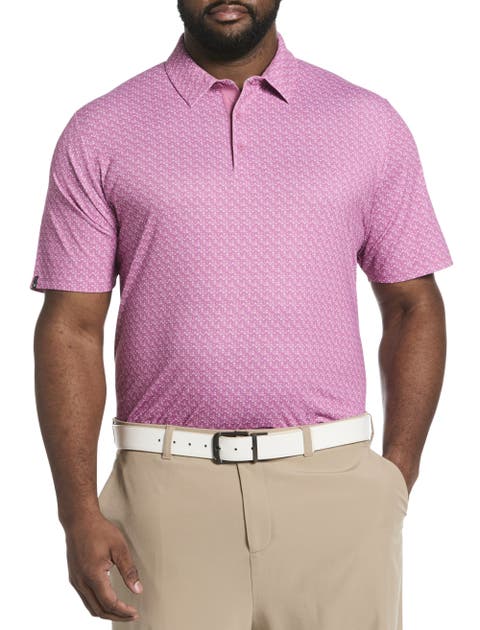 Big & Tall Chevron Print Polo Shirt V2