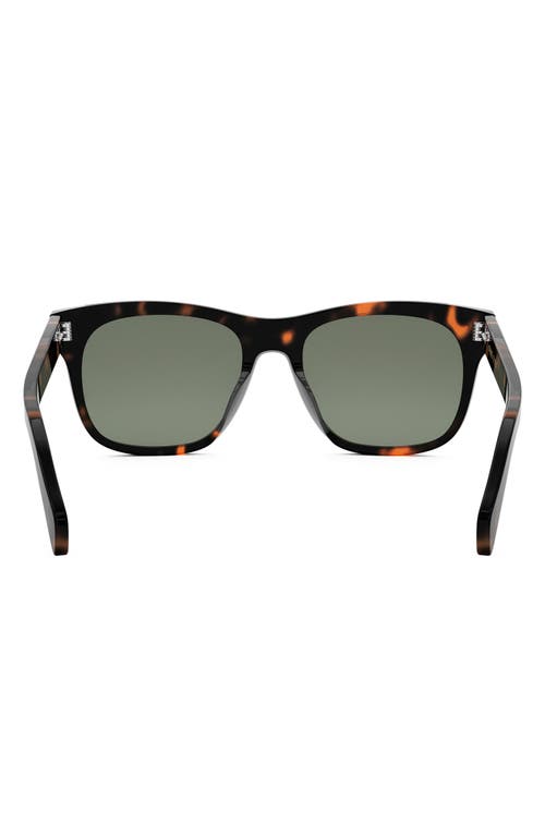 Celine Triomphe 54mm Square Sunglasses In Green