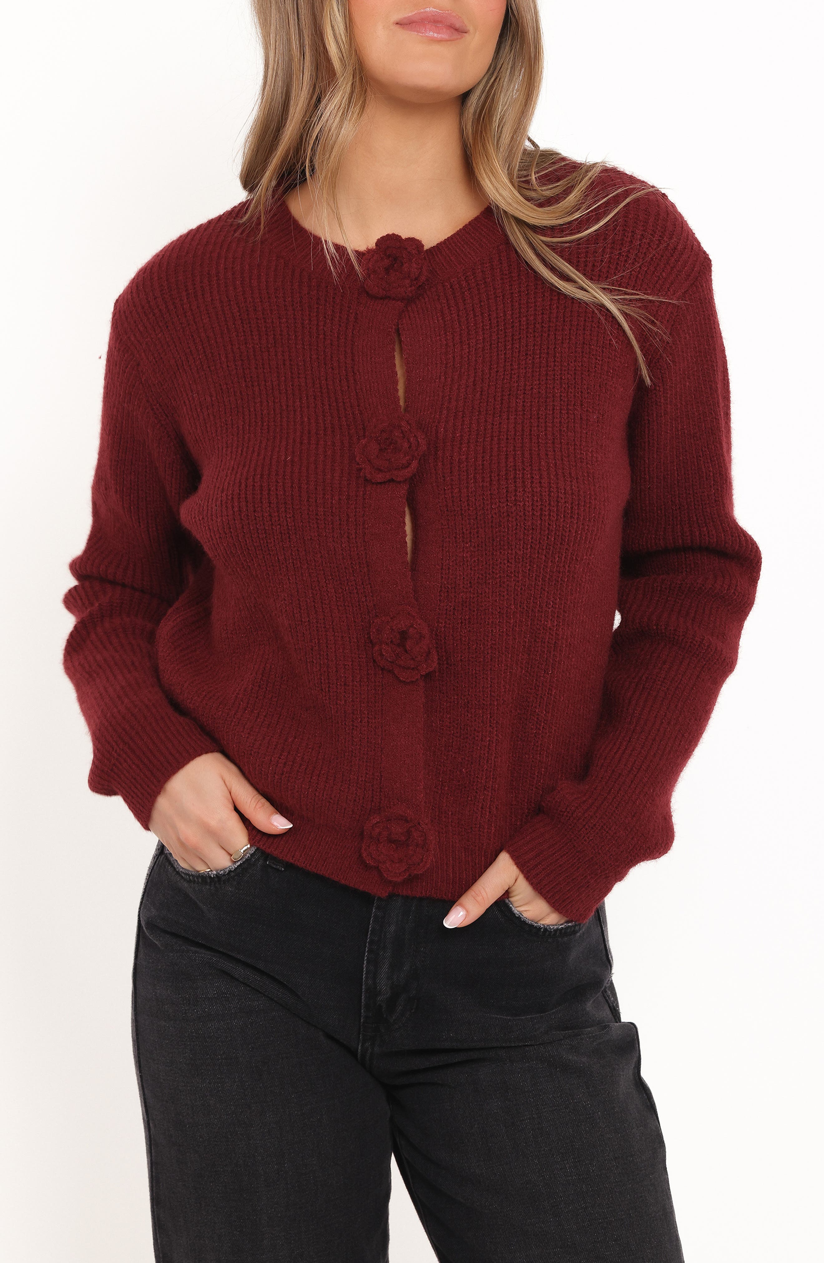 Petal & Pup Jones Rosette Cardigan
