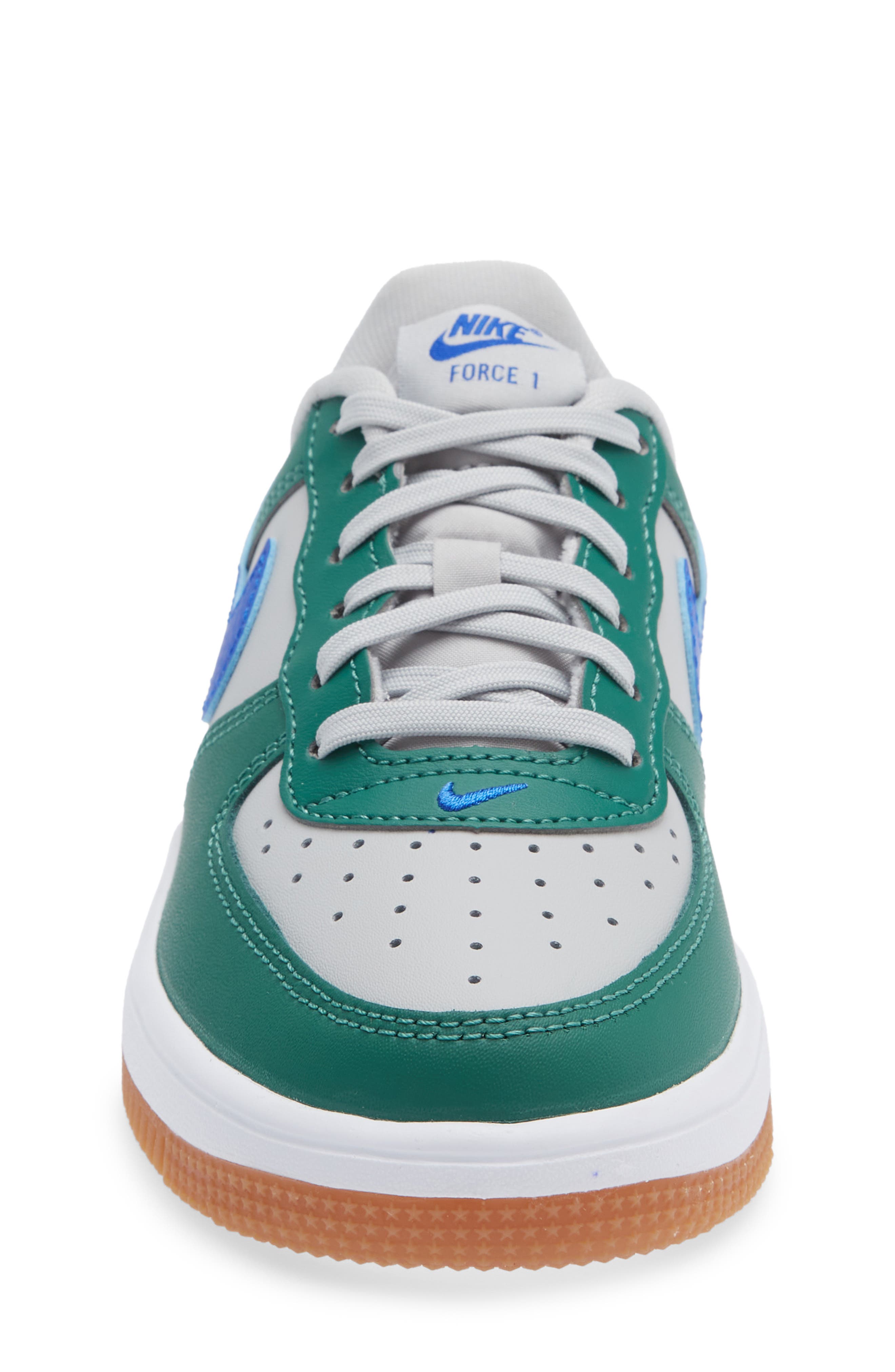 Kids' Air Force 1 Sneaker, Alternate, color, GREY/ BLUE/ EVERGREEN/ WHITE