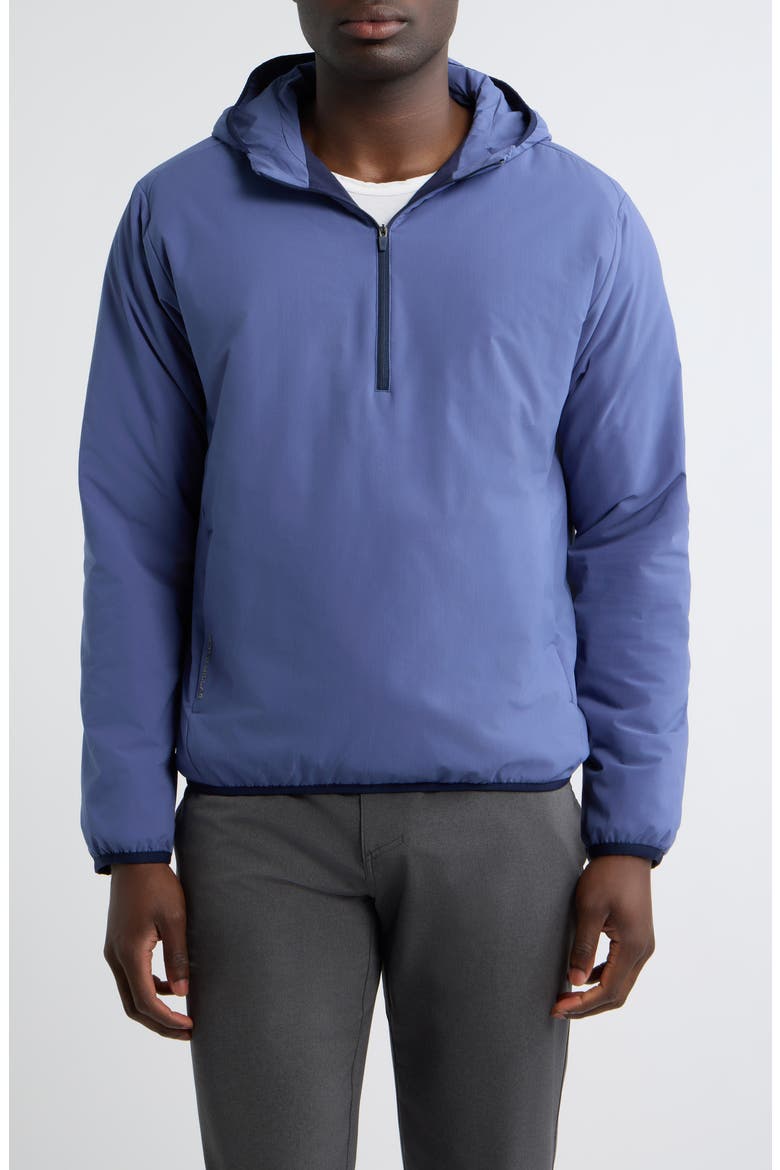 Ridge Half-Zip Hoodie, Main, color, BALI BLUE
