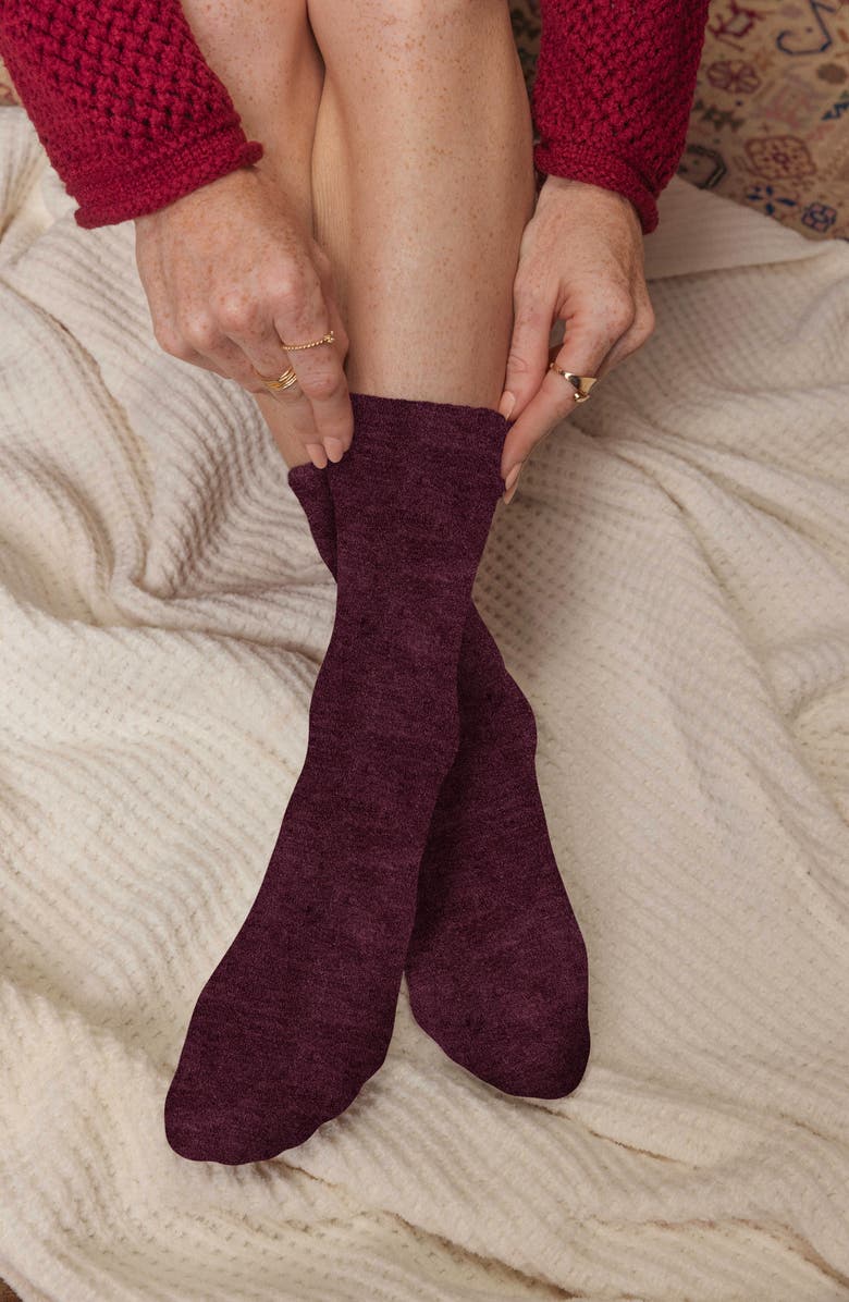 K Bell Socks 3-Pack Velvet Crew Socks, Alternate, color, 