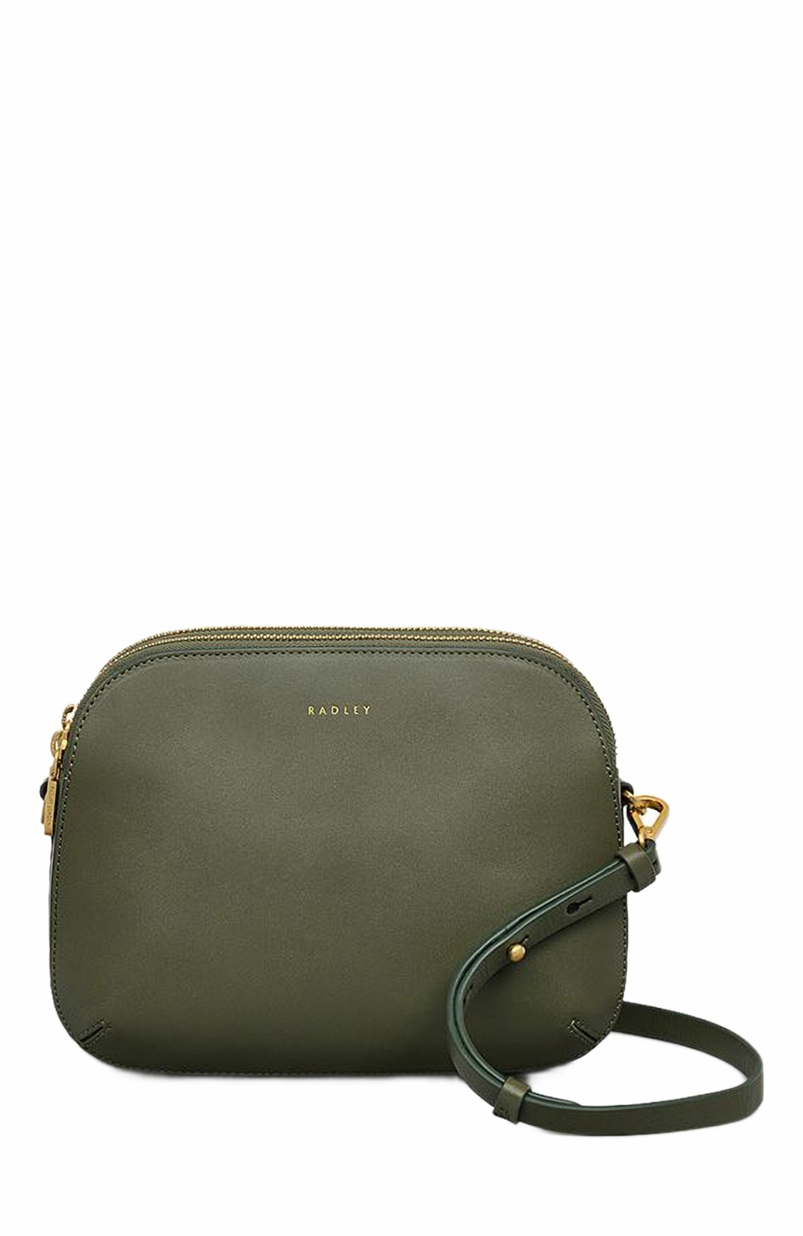 Radley Dukes Place Medium Ziptop Crossbody Bag, Main, color, Dark Olive