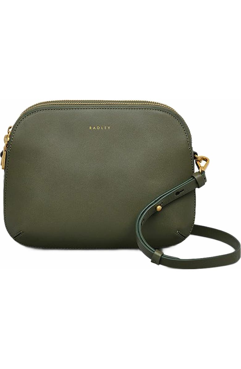 Radley Dukes Place Medium Ziptop Crossbody Bag, Main, color, Dark Olive